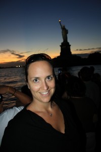 Nicole at Statue of Liberty